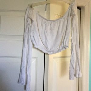 White crop top